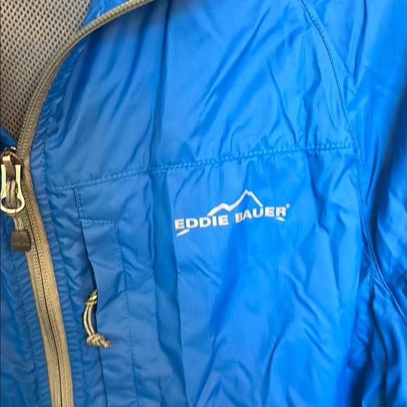 Blue Hooded Windbreaker Jacket - Picture 3 of 9